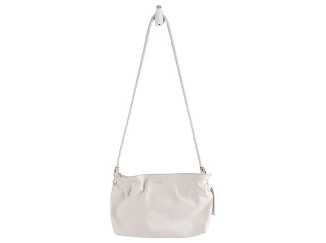 Frame Denim This shoulder bag features a leather body White  ref.1354651