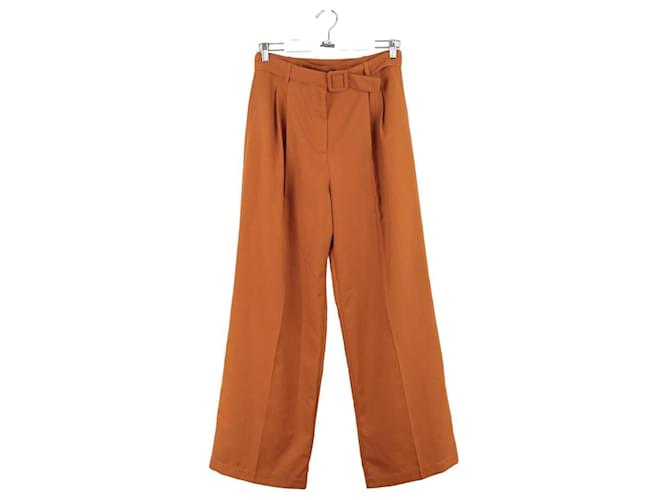 Tara Jarmon Pantalón ancho naranja Poliéster  ref.1354663