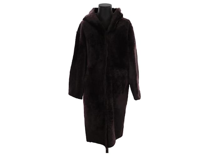 Yves Salomon Fur coat Brown  ref.1354677