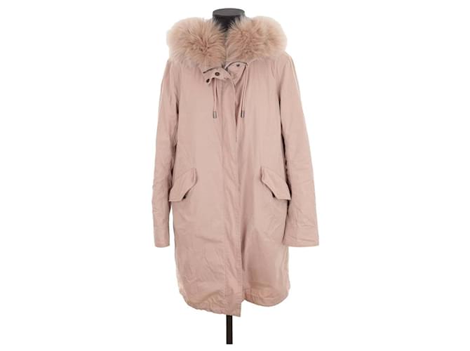 Yves Salomon Parka Pink Synthetic  ref.1354684