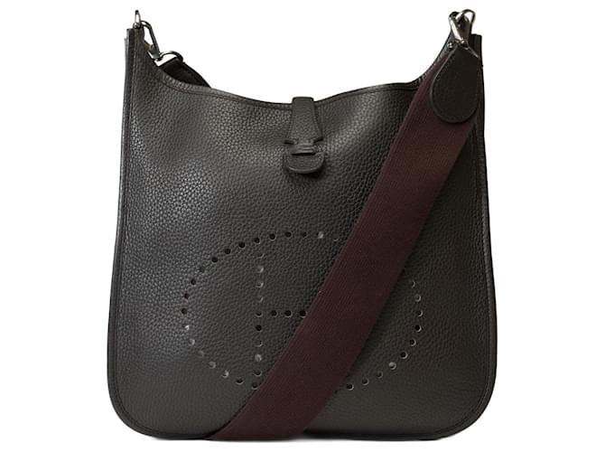 Hermès HERMES Evelyne Bag in Brown Leather - 101833  ref.1354689