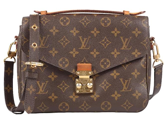 LOUIS VUITTON Monogram Pochette Metis MM 2Way Handbag M44875 Brown Leather  ref.1354777 - Joli Closet