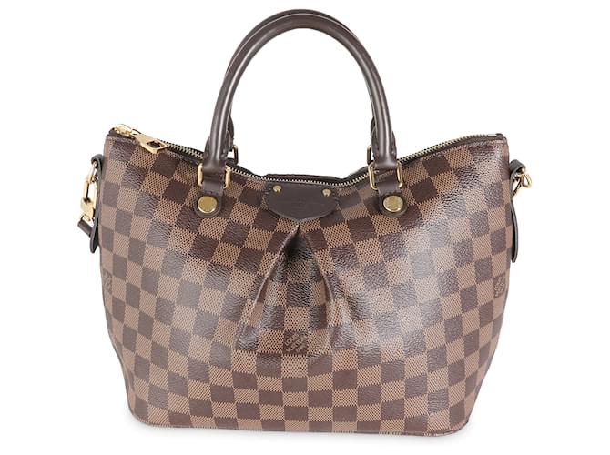 Louis Vuitton Damier Ebene Canvas Siena PM Braun Leinwand  ref.1354818