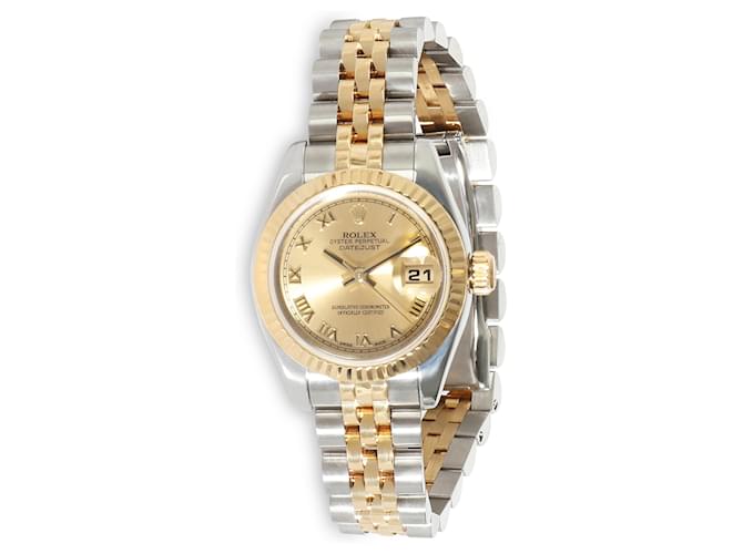 Rolex Datejust 179173 relógio feminino 18aço inoxidável kt/ouro amarelo  ref.1354827