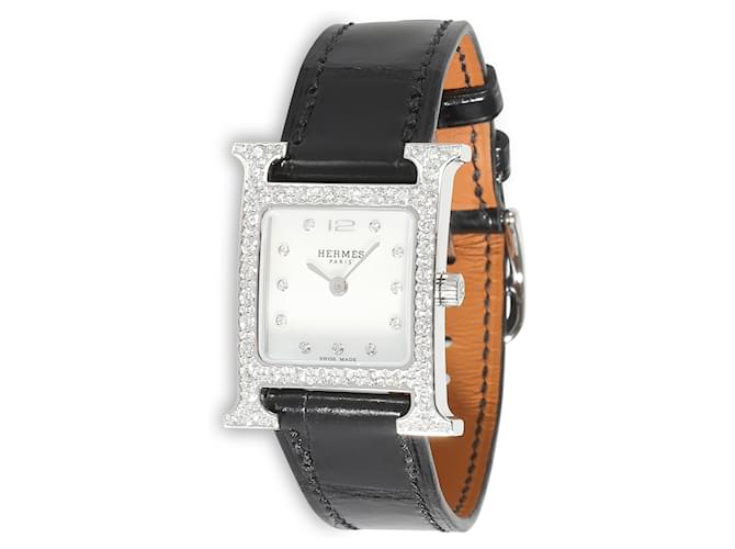 Hermès Heure H HH1.239 Damenuhr aus Edelstahl  ref.1354857