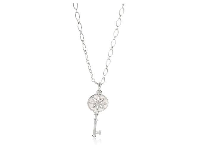 TIFFANY & CO. Modeanhänger aus Sterlingsilber der Key Collection 0.01 ctw Geld  ref.1354898