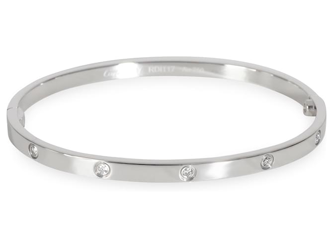 Cartier love bracelet, Small model, 10 diamonds (WHITE GOLD)  ref.1354928