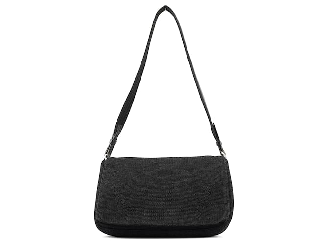 PRADA Shoulder bags Wool Anthracite Cleo Dark grey  ref.1354955