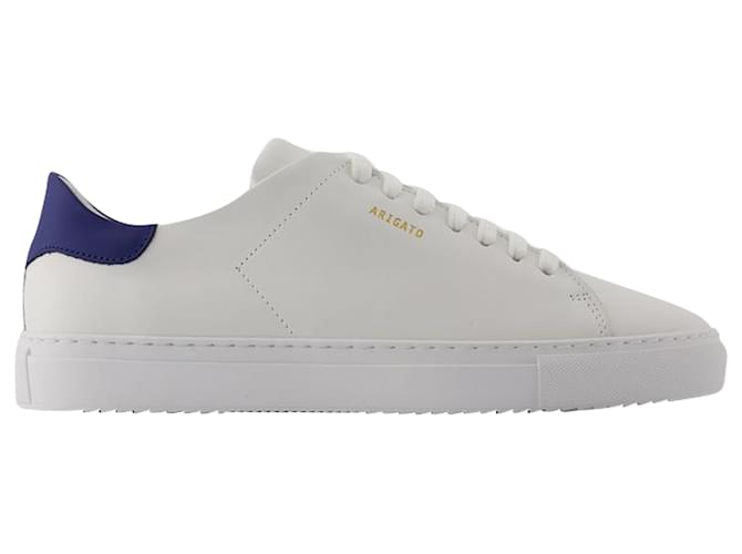 clean 90 Sneakers - Axel Arigato - Leather - White/Navy Pony-style calfskin  ref.1354981