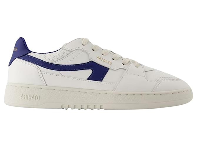 Dice Stripe Sneakers - Axel Arigato - Leather - White/Blue Pony-style calfskin  ref.1354986