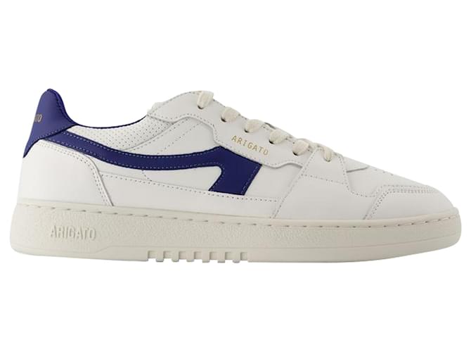 Dice Stripe Sneakers - Axel Arigato - Leather - White/Blue Pony-style calfskin  ref.1355021