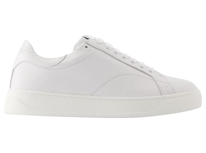 DDB0 Baskets - Lanvin - Cuir - Blanc Veau façon poulain  ref.1355048