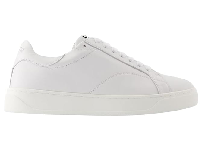 DDB0 Scarpe da ginnastica - Lanvin - Pelle - Bianco Vitello simile a un vitello  ref.1355064