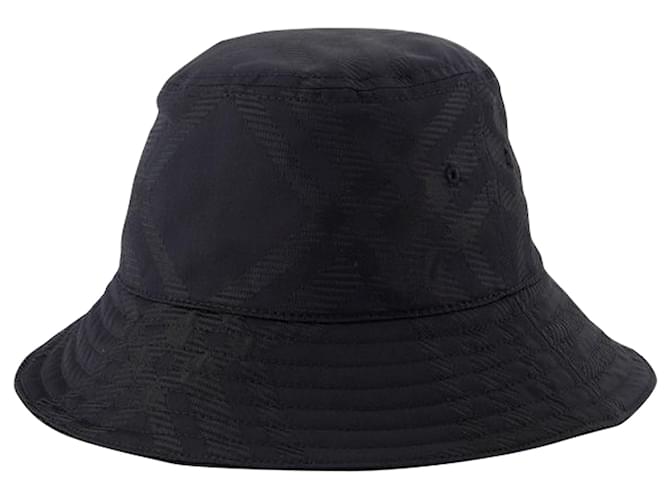 Tonal Bias Buket Hat - Burberry - Synthetic - Black  ref.1355076