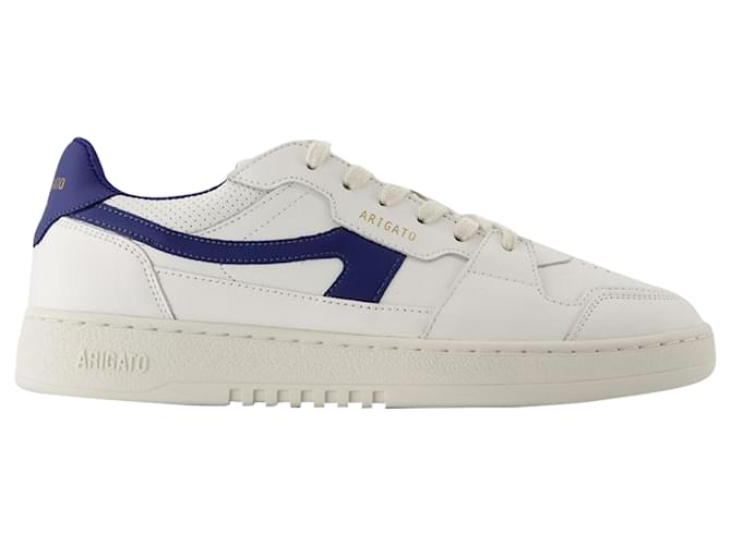 Dice Stripe Sneakers - Axel Arigato - Leather - White/Blue Pony-style calfskin  ref.1355114