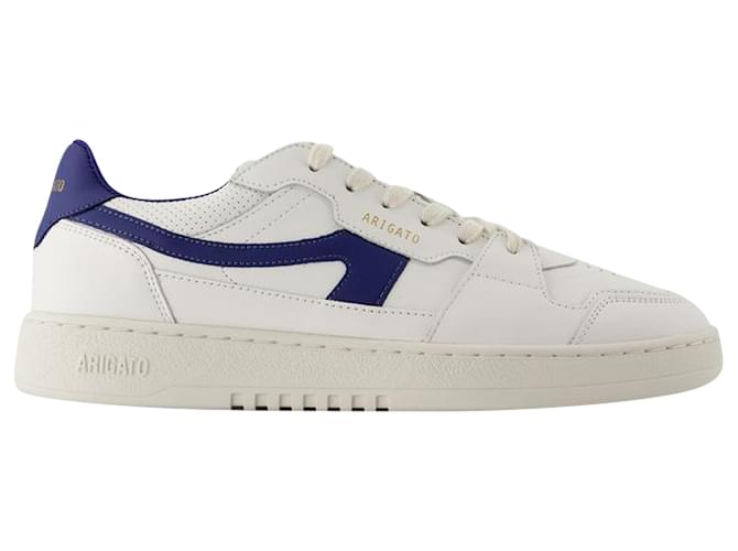 Dice Stripe Sneakers - Axel Arigato - Leather - White/Blue Pony-style calfskin  ref.1355150