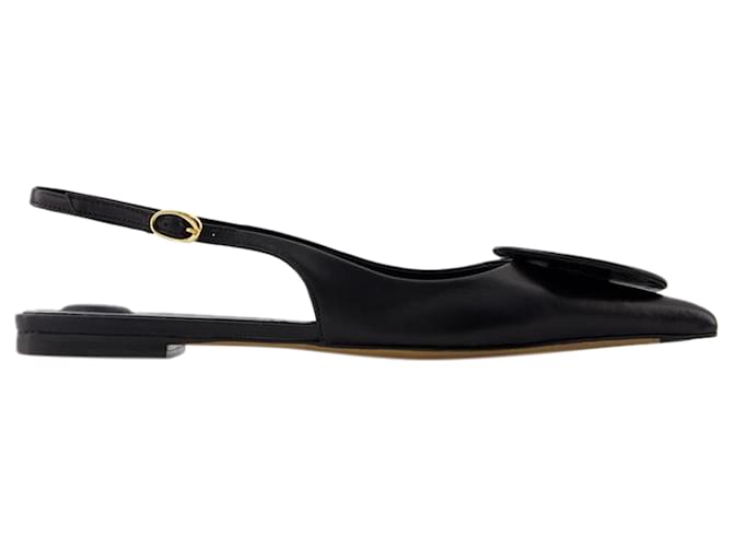 Escarpins Les Slingbacks Duelo P - Jacquemus - Cuir - Noir  ref.1355157