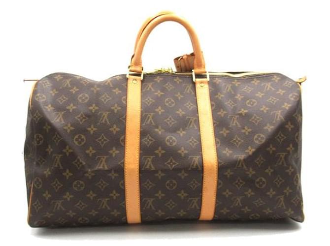 Louis Vuitton Keepall 50 Canvas Travel Bag M41426 in good condition Cloth  ref.1355182