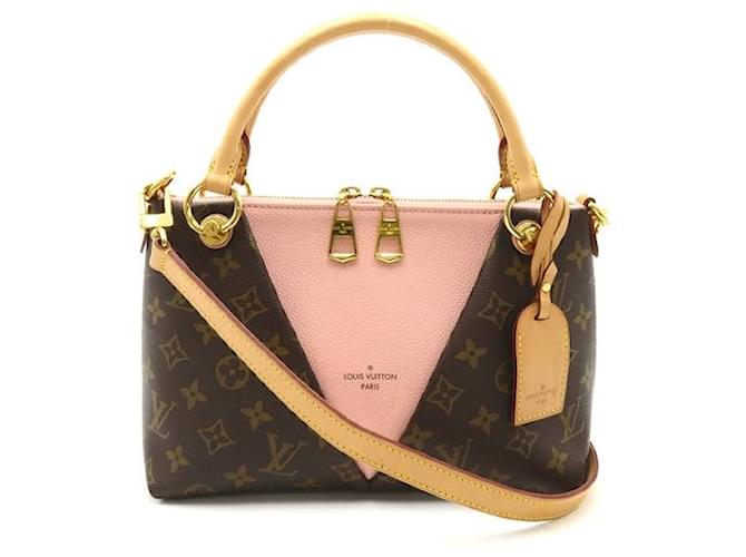 Louis Vuitton V Tote MM Canvas Tragetasche M43948 in guter Kondition Leinwand  ref.1355199