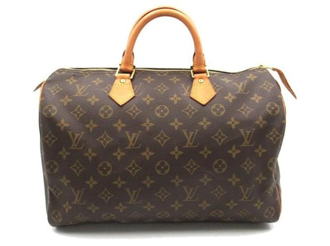 Louis Vuitton Speedy 35 Canvas Handbag M41524 in good condition Cloth  ref.1355256
