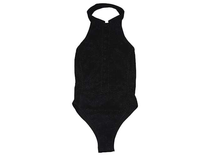 Autre Marque Costume da bagno nero in lurex - taglia S Poliammide  ref.1355304