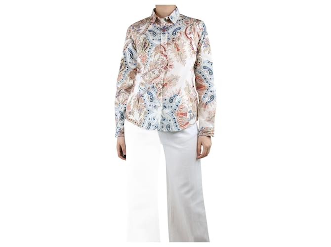 Etro Multicolour paisley printed shirt - size UK 10 Multiple colors Cotton  ref.1355307