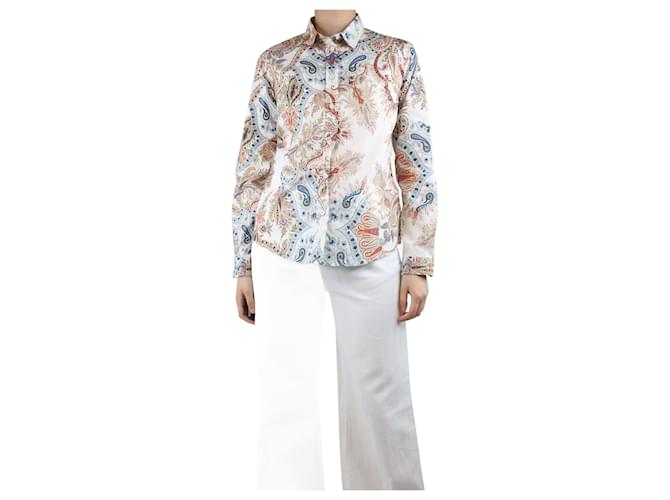 Etro Chemise imprimé cachemire multicolore - taille UK 10 Coton  ref.1355307