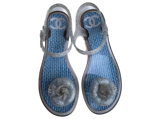 Chanel Camellia sandals Rubber  ref.1355323