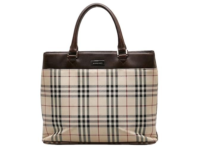 Burberry Nova Check Beige Tela  ref.1355381