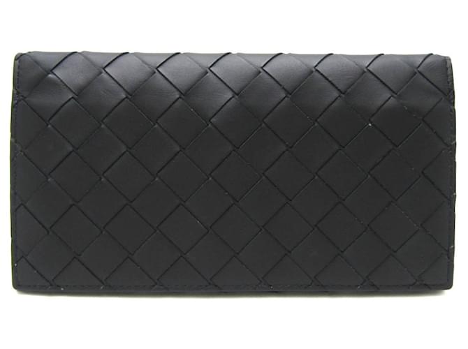 Bottega Veneta Intrecciato Black Leather  ref.1355387