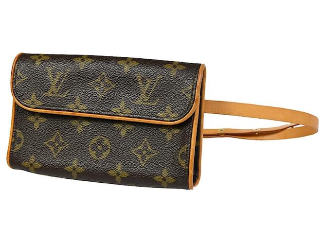 Louis Vuitton Pochette Florentine Brown Cloth  ref.1355442