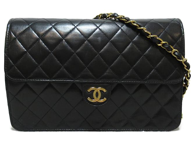 Timeless Chanel Atemporal Preto Couro  ref.1355448