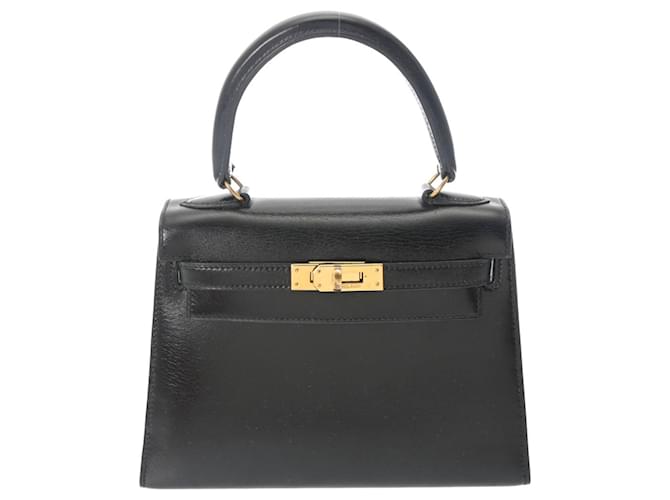 Hermès Kelly Black Leather  ref.1355488
