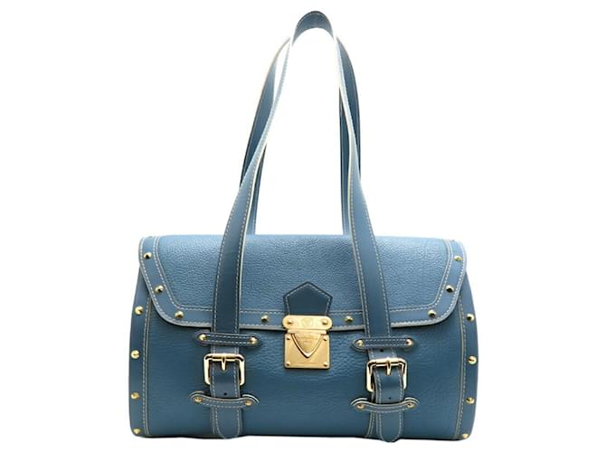 Louis Vuitton Suhali Blu Pelle  ref.1355570