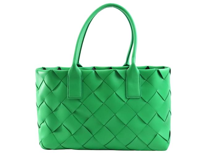 Bottega Veneta Intrecciato Green Leather  ref.1355571