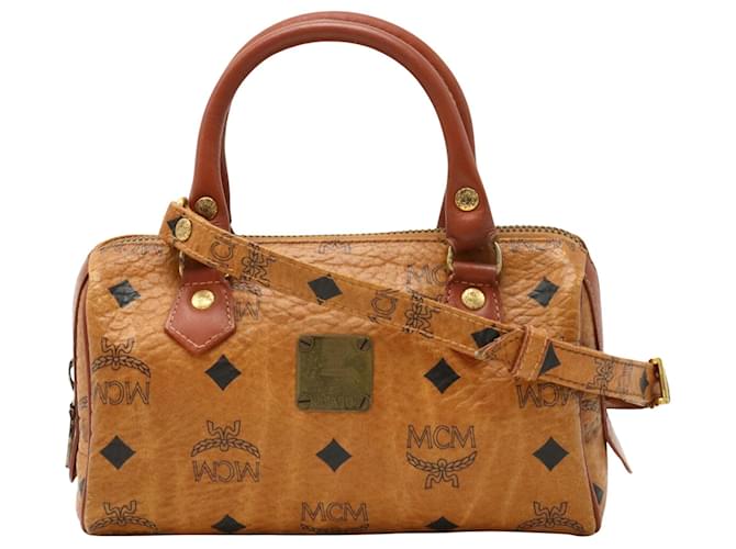 MCM Visetos Marrone Tela  ref.1355645