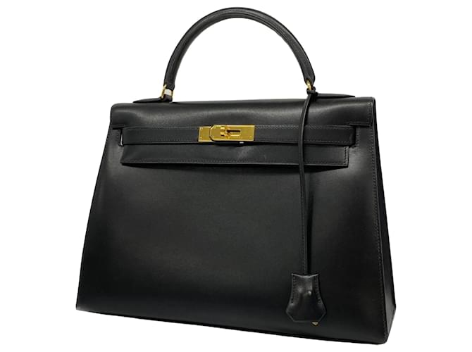 Hermès Kelly 32 Black Leather  ref.1355651