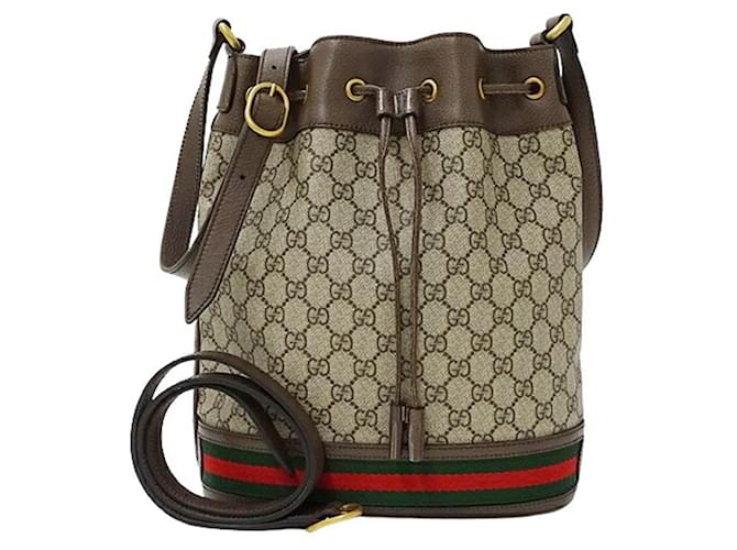 Gucci Ophidia Marrom Lona  ref.1355800