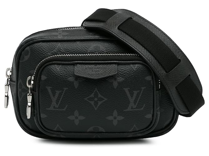 Bolso exterior Taigarama con monograma Eclipse negro de Louis Vuitton Lienzo  ref.1355899