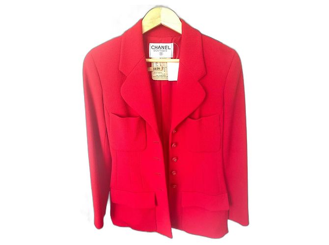 Cambon Chanel Colección de pasarela de 1993 Roja