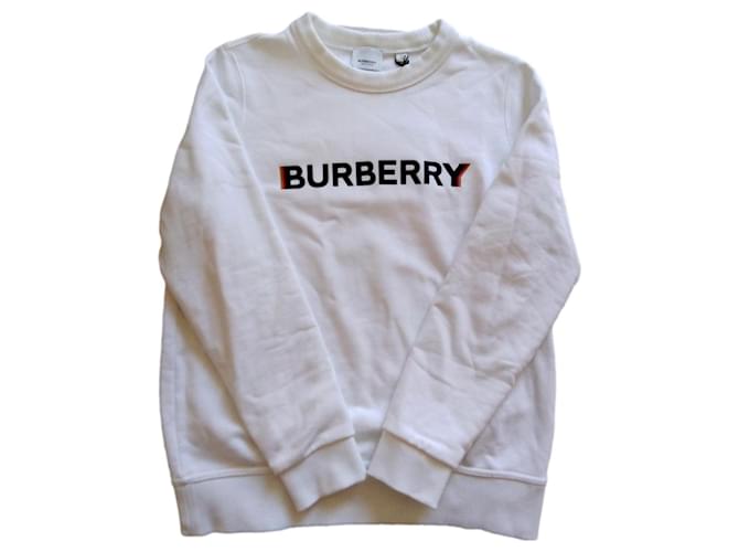 Burberry Logo White Cotton  ref.1355923