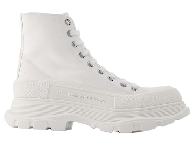 Tread Slick Sneakers - Alexander Mcqueen - White - Leather  ref.1355980