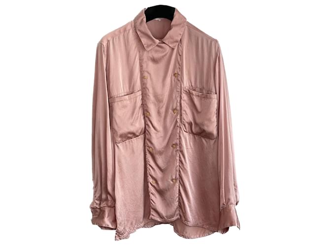 Jil Sander blusa di seta Rosa  ref.1356015