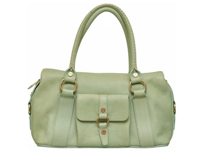 Autre Marque Bolsa Celine em couro verde menta Verde claro