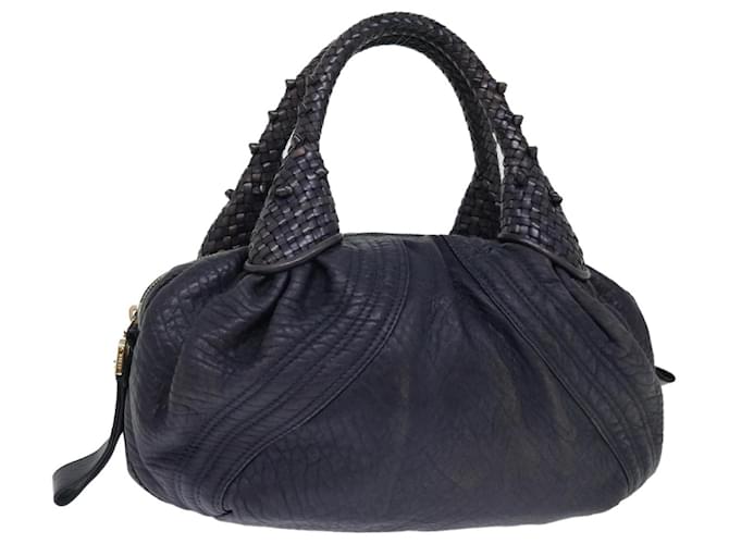 FENDI Spy bag Sac à main Cuir Violet Auth th4808  ref.1356073