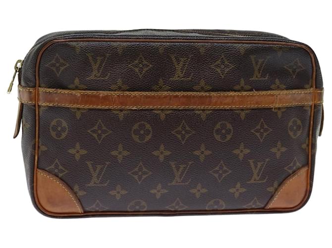 Louis Vuitton Monogram Compiegne 28 Clutch Bag M51845 LV Auth 72900 Cloth  ref.1356104