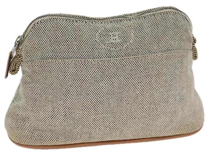 Hermès HERMES Bolide Pouch Pouch Canvas Gray Auth bs13798 Grey Cloth  ref.1356138