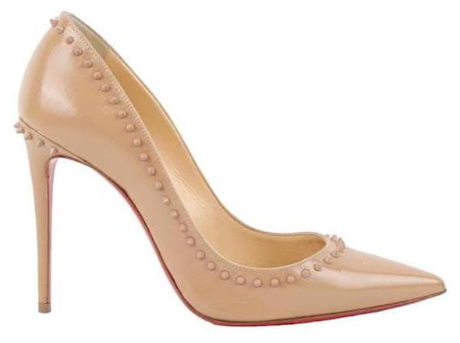 Christian Louboutin patent leather heels Brown  ref.1356202