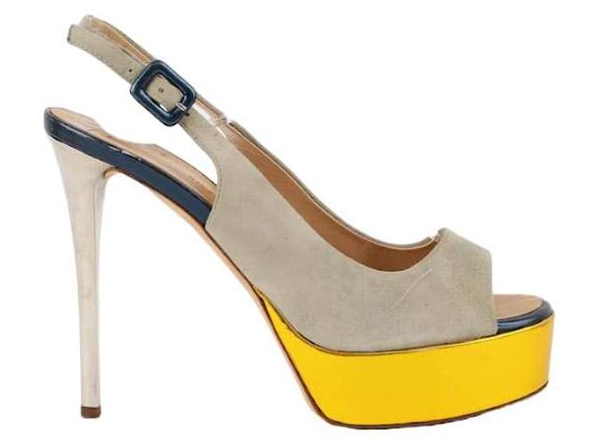 Giuseppe Zanotti Talons en daim Gris  ref.1356204