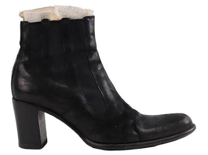 Free Lance Leather boots Black  ref.1356206